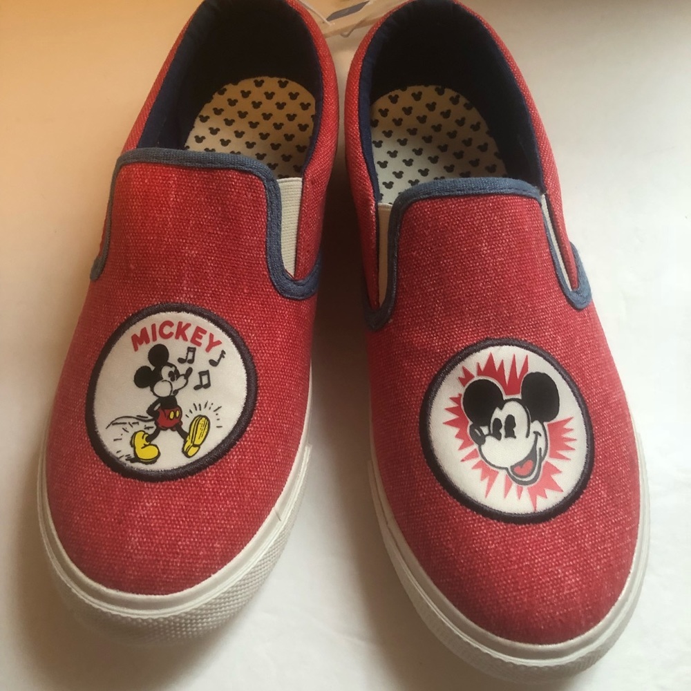Mickey Mouse Kids red canvas shoes Disney